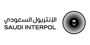 Saudia Arabia Ministry of Interior logo and Saudia Arabia INTERPOL logo